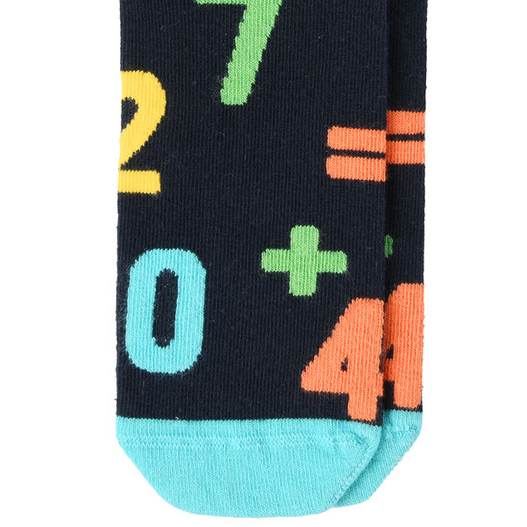 1 Paar Jungen Socken mit Zahlen-Motiven