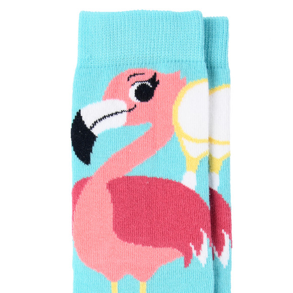 1 Paar Mädchen Socken mit Flamingo-Motiv