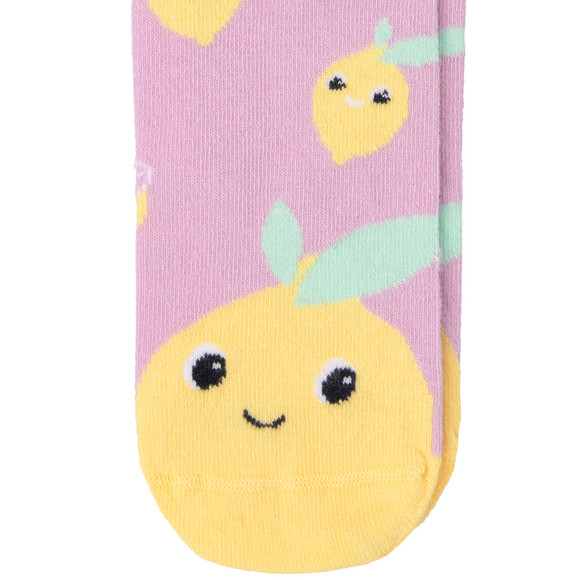 1 Paar Mädchen Socken mit Zitronen-Motiven