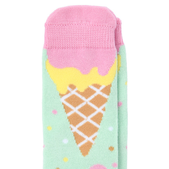 1 Paar Mädchen Socken mit Eis-Motiven