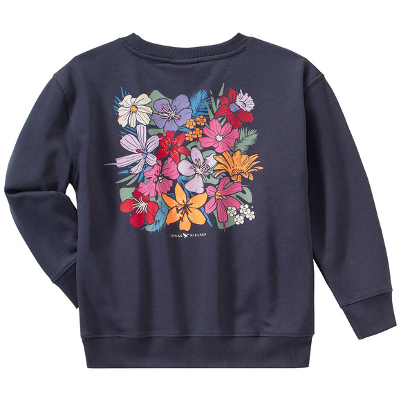 Jungen Sweatshirt mit Blumen-Print