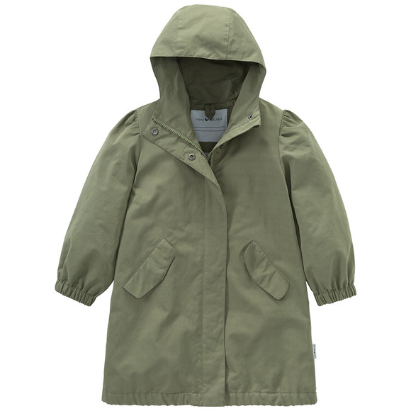 Mädchen Parka unifarben