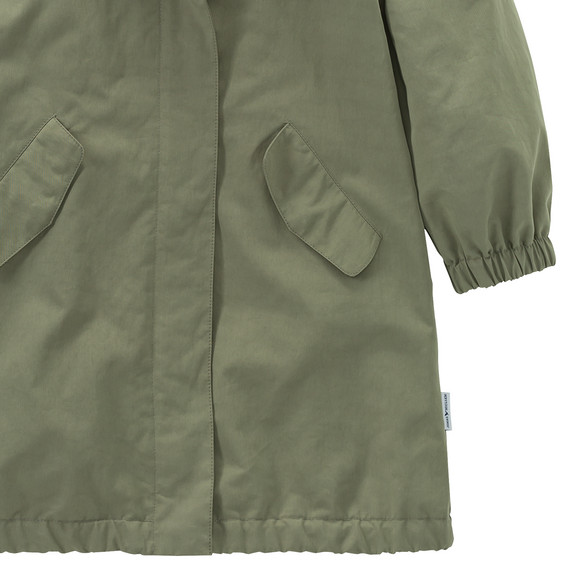 Mädchen Parka unifarben