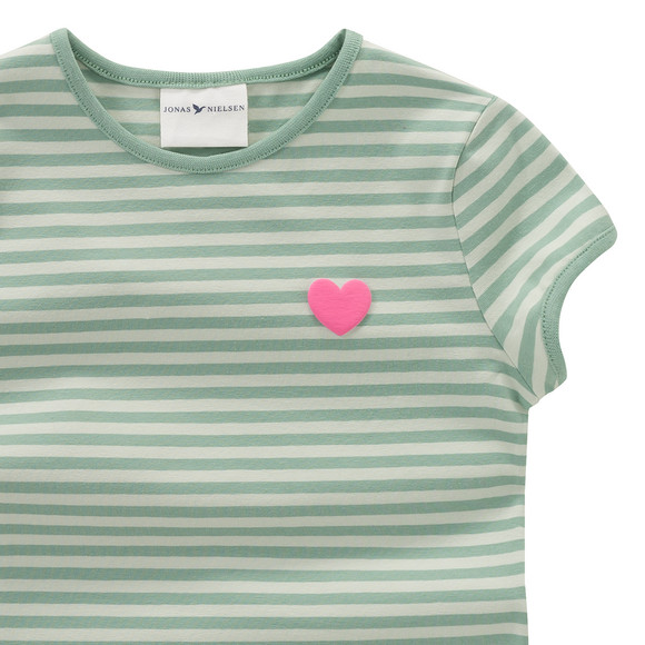 Mädchen T-Shirt mit Herz-Print