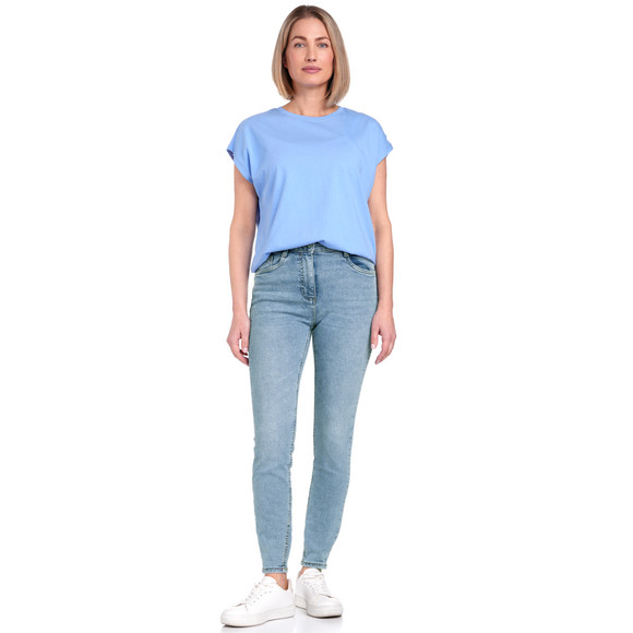 Damen Skinny-Jeans mit Used-Waschung