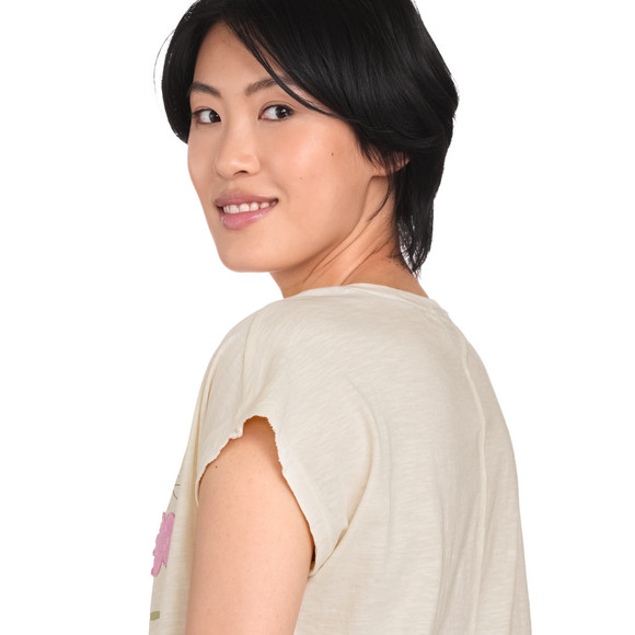 Damen T-Shirt mit Stickerei