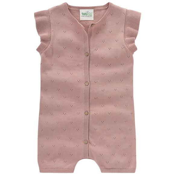 Baby Strickoverall mit Ajour-Muster