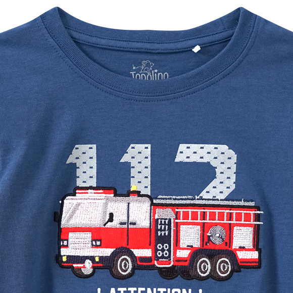 Jungen T-Shirt mit Feuerwehr-Motiv
