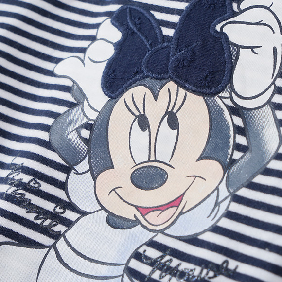 Minnie Maus Kleid mit Lochstickerei