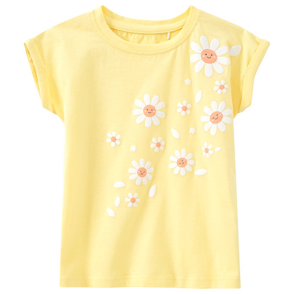 Mädchen T-Shirt mit Blumen-Motiven