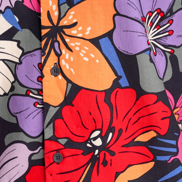 Herren Hawaiihemd mit Blumen-Dessin