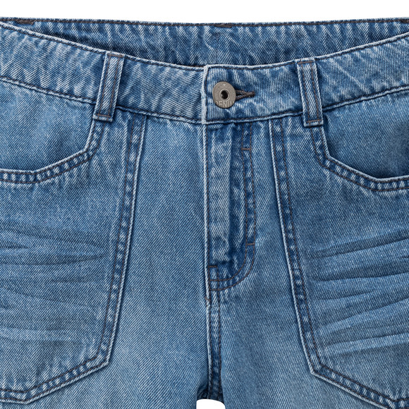Jungen Jeansshorts mit Used-Waschung
