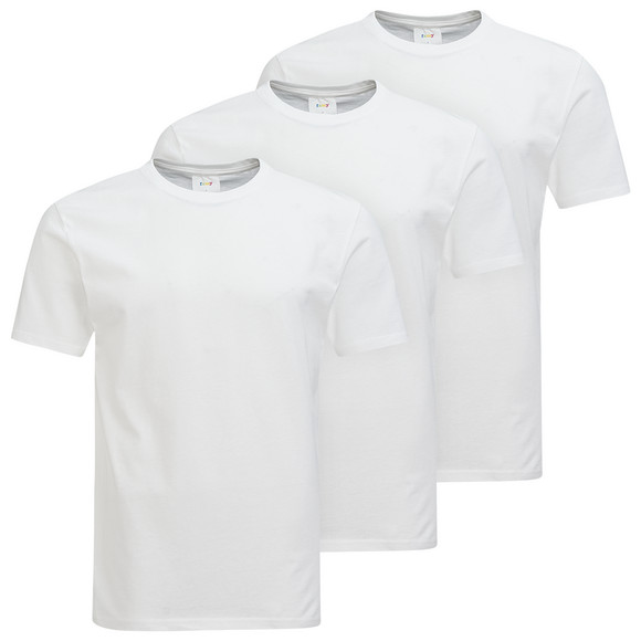 3 Herren T-Shirts unifarben