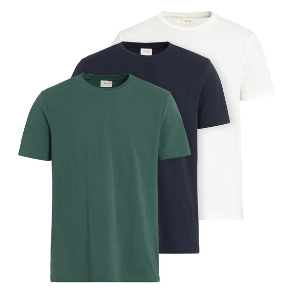 3-herren-t-shirts-unifarben-dunkelgruen.html