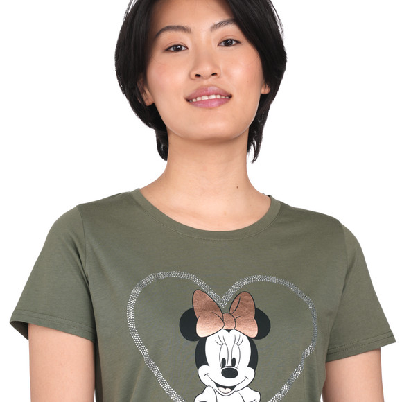 Minnie Maus T-Shirt  mit Glitzersteinchen