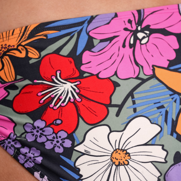 Damen Bikinislip mit floralem Muster