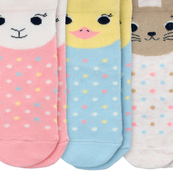 3 Paar Baby Socken mit Oster-Motiv