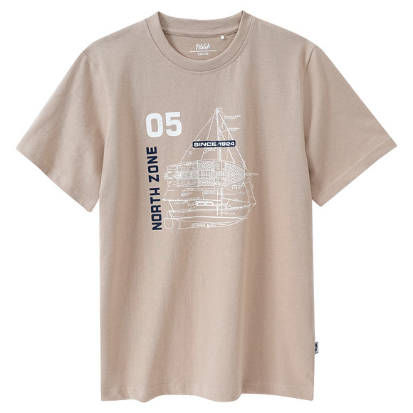jungen-t-shirt-mit-segelboot-print-beige.html