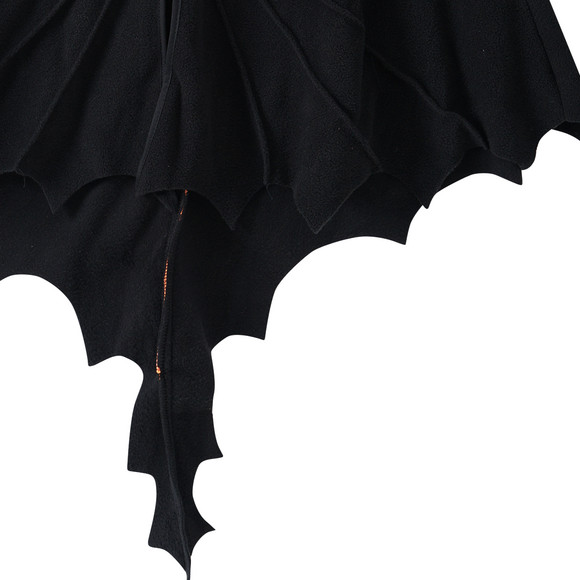 Kostüm Schwarzer Drache Cape mit Kapuze