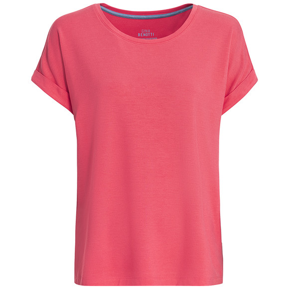 damen-t-shirt-mit-ueberschnittenen-aermeln-pink-330261805.html