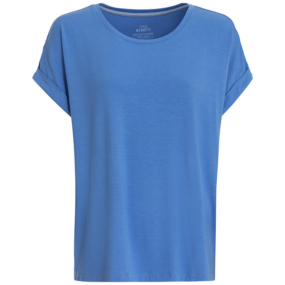 damen-t-shirt-mit-ueberschnittenen-aermeln-hellblau-330261799.html
