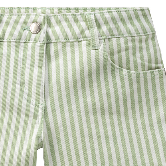 Mädchen Jeans-Shorts mit Streifen