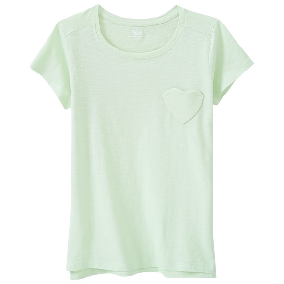 Mädchen T-Shirt mit Herz-Tasche