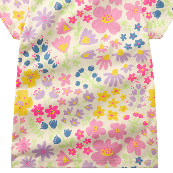 Mädchen T-Shirt mit bunten Blumen