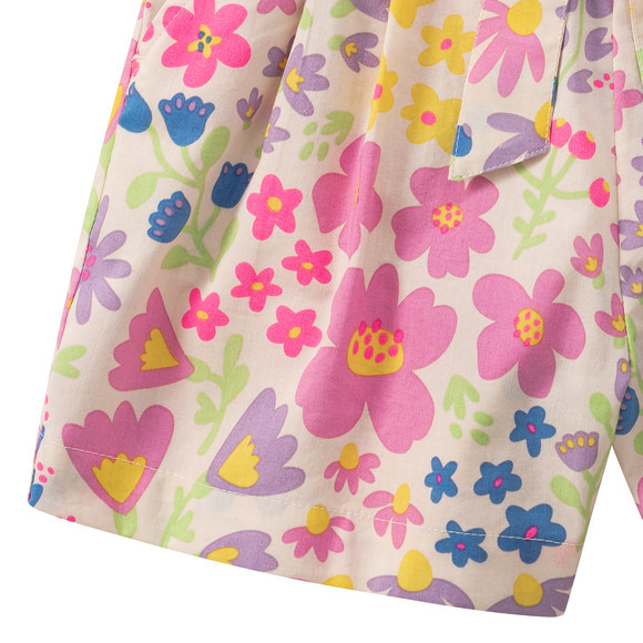 Mädchen Shorts mit Blumen-Muster