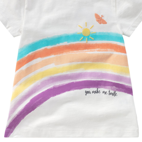 Baby T-Shirt mit Regenbogen-Motiv