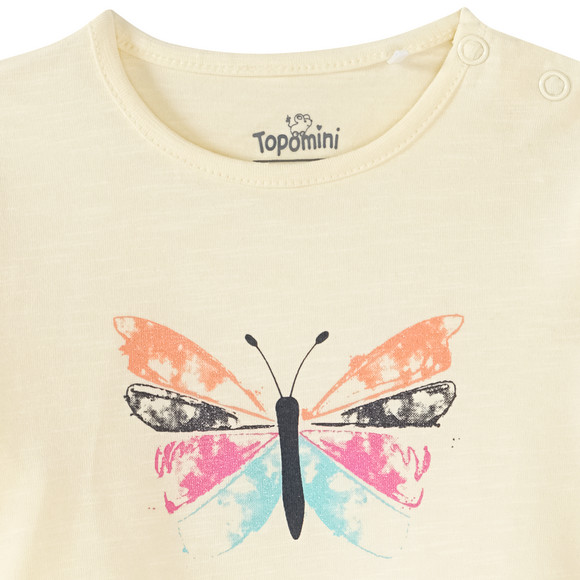 Mädchen T-Shirt mit Schmetterling-Print
