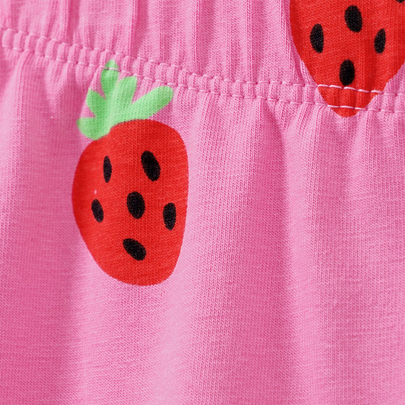 Mädchen Capri-Leggings mit Erdbeeren