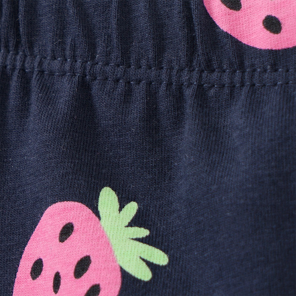 Mädchen Capri-Leggings mit Erdbeeren
