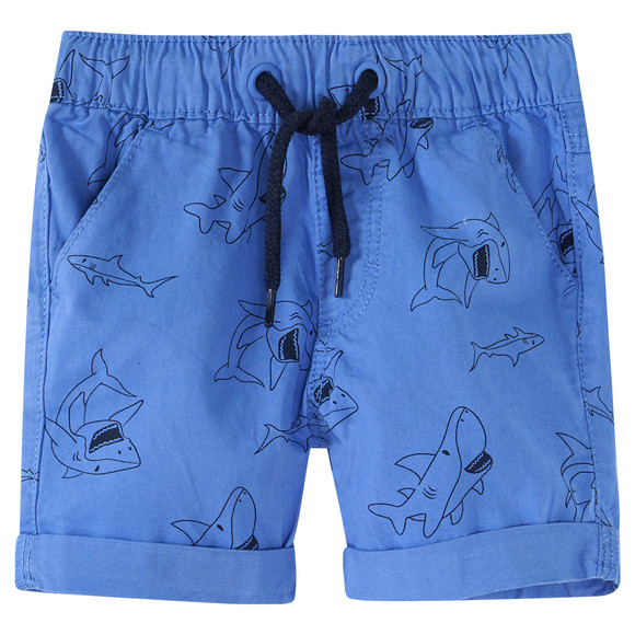Baby Shorts mit Hai-Print
