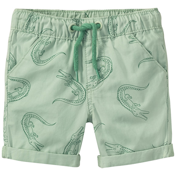 Baby Shorts mit Krokodil-Print