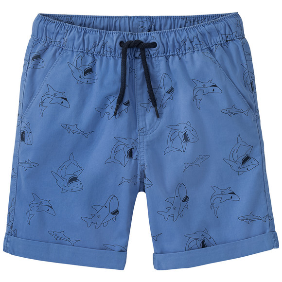 Jungen Shorts mit Hai-Print