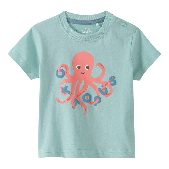 Baby T-Shirt mit Oktopus-Motiv
