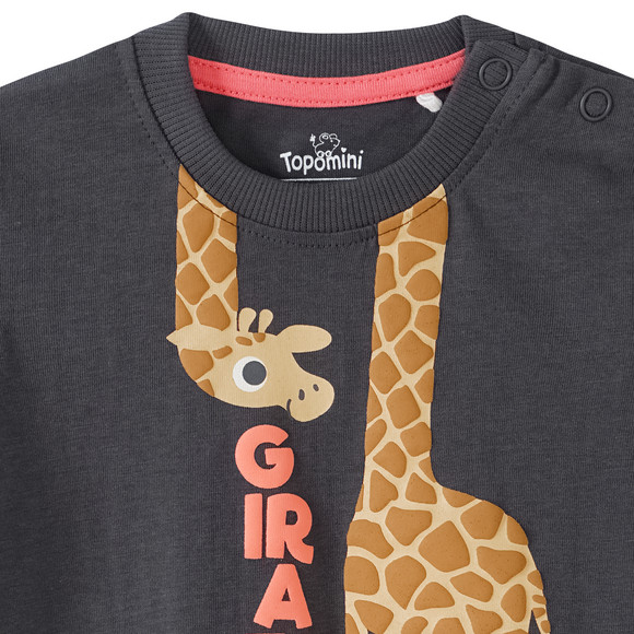 Baby T-Shirt mit Giraffen-Motiv