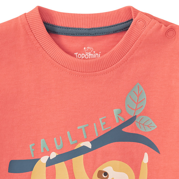 Baby T-Shirt mit Faultier-Motiv