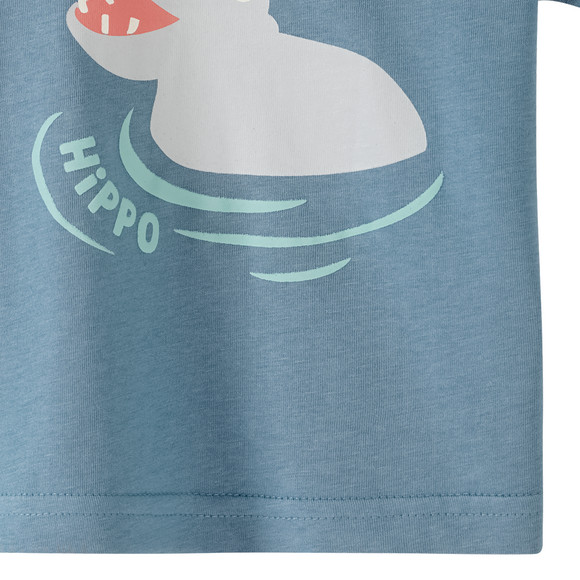 Baby T-Shirt mit Hippo-Motiv