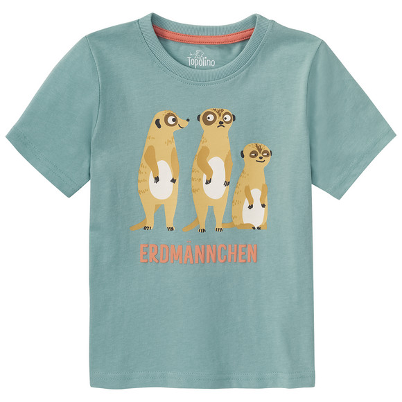 Kinder T-Shirt mit Erdmännchen-Motiv