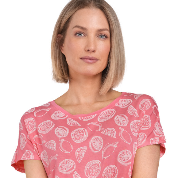 Damen Nachthemd mit Früchte-Print