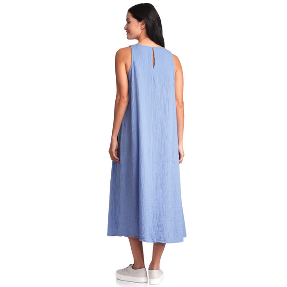 Damen Musselin-Kleid mit Einschubtaschen