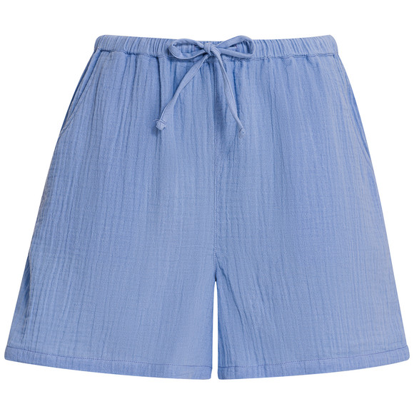 damen-musselin-shorts-in-unifarben-hellblau.html