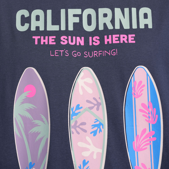 Herren T-Shirt mit großem Surfer-Print