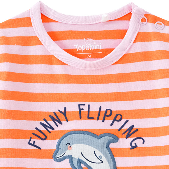 Baby T-Shirt mit Delfin-Motiv