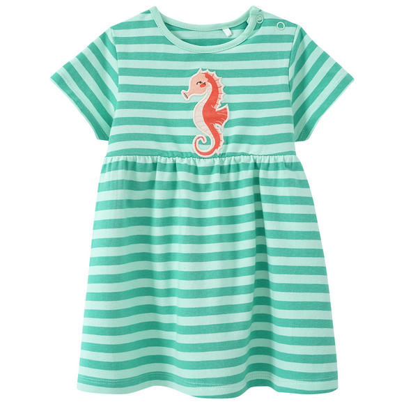 Baby Kleid mit Seepferdchen-Applikation
