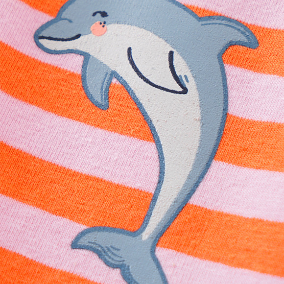 2 Baby Radler mit Delfin-Print