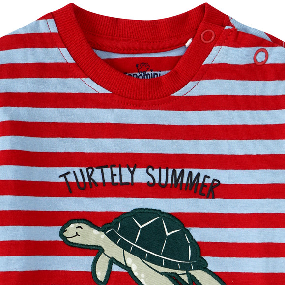 Baby T-Shirt mit Schildkröten-Applikation