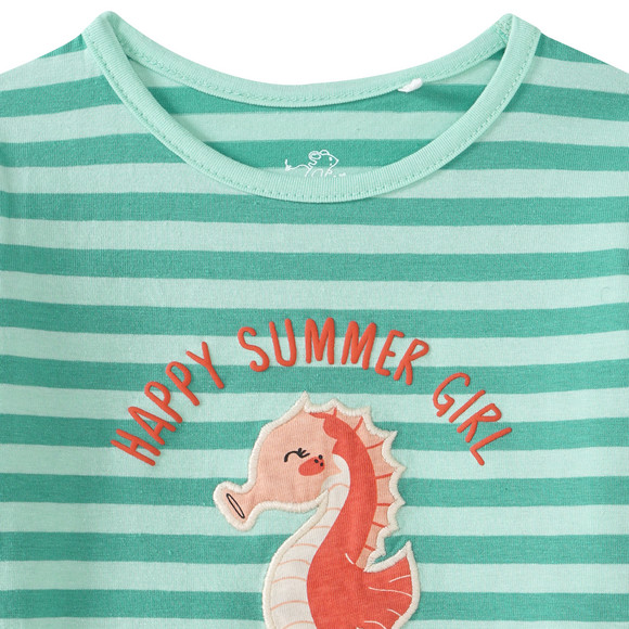 Mädchen T-Shirt mit Seepferdchen-Motiv